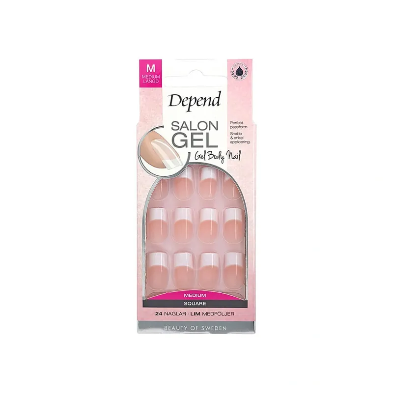Slutrea | Depend Salon Gel Lösnaglar Rosa Medium Square